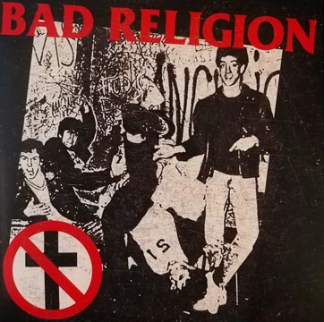 BAD RELIGION "Public Service" 7" (PNV) Clear/Blue Vinyl